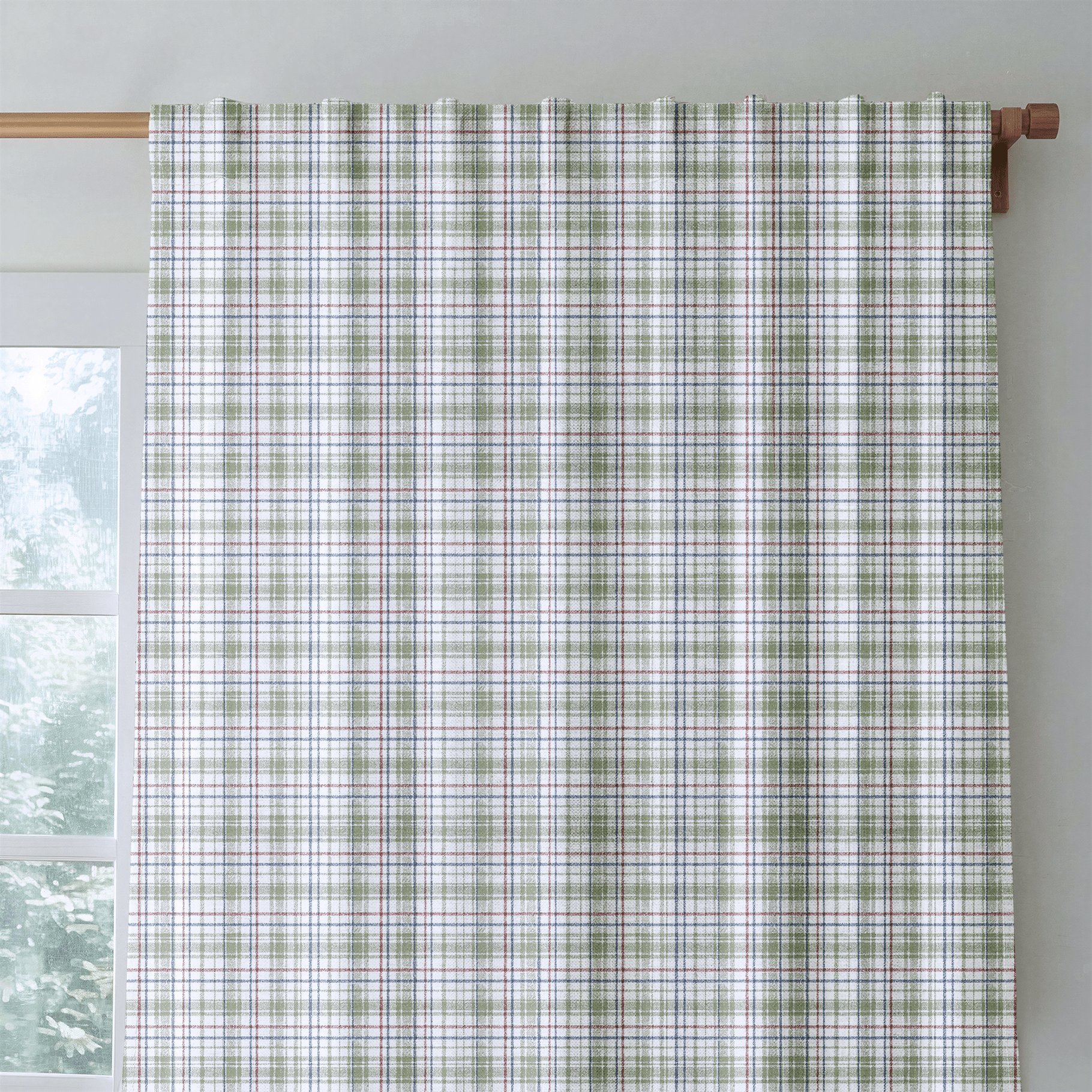 Elsin Plaid - Curtain Panel - The Drapery