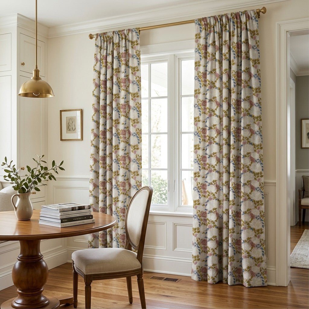 Elsinara Florals - Curtain Panel - The Drapery