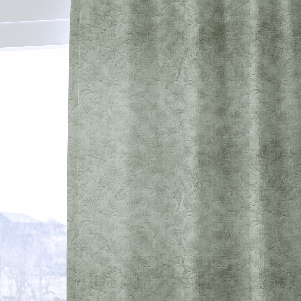 Embossed Elegance - Curtain Panel - The Drapery