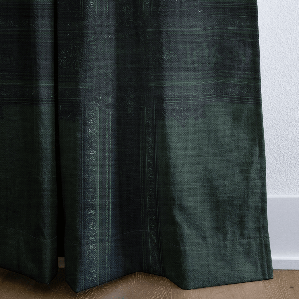Emerald Baroque - Curtain Panel - The Drapery