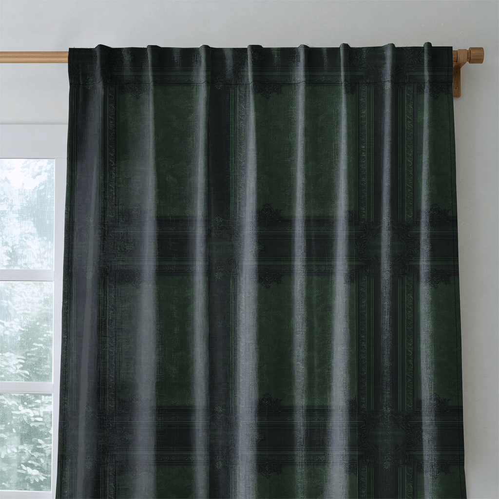 Emerald Baroque - Curtain Panel - The Drapery