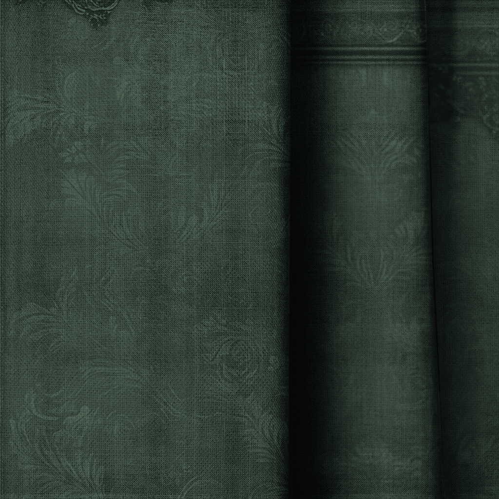 Emerald Baroque - Curtain Panel - The Drapery