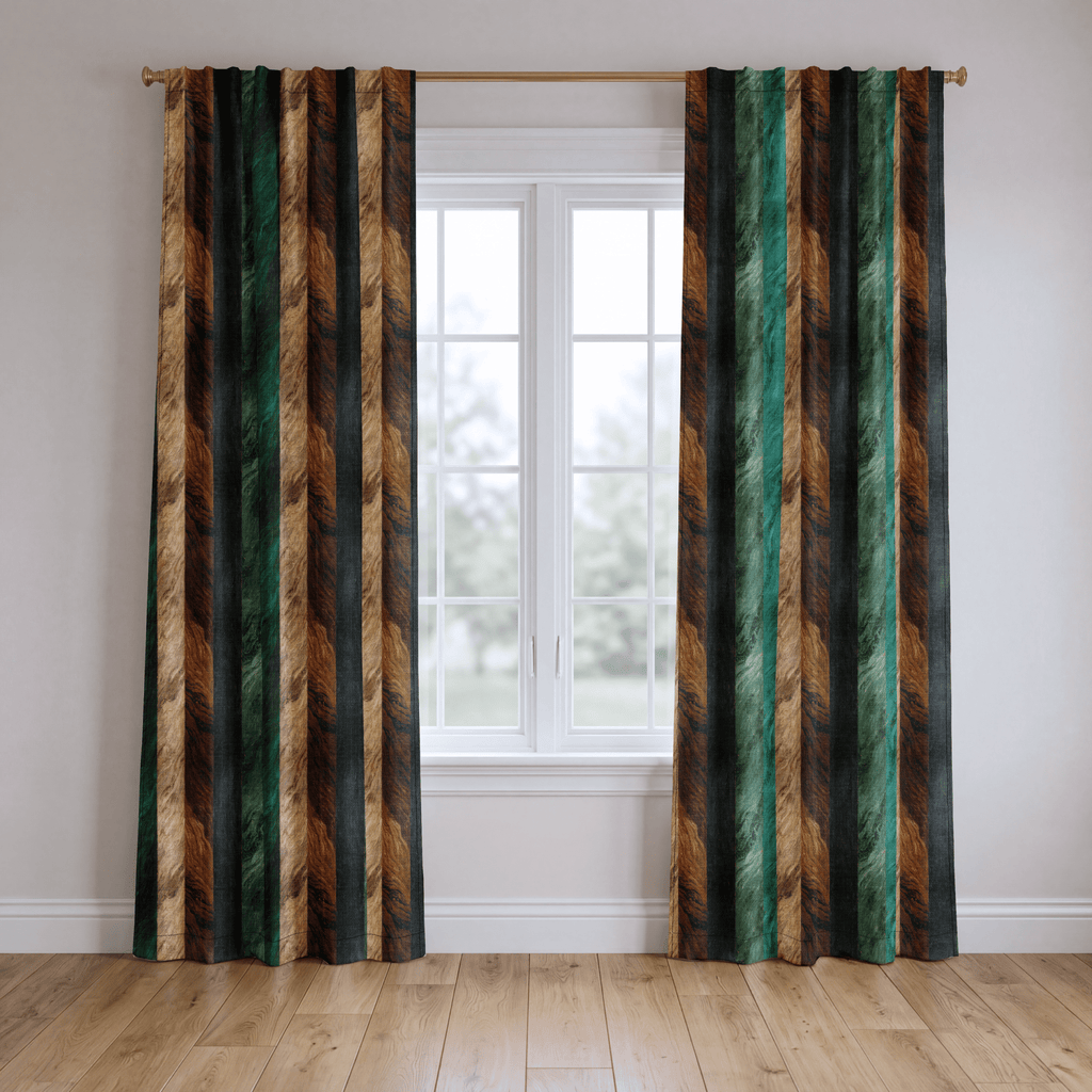 Emerald Grain - Curtain Panel - The Drapery