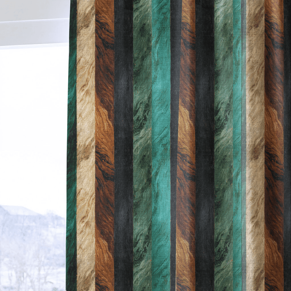 Emerald Grain - Curtain Panel - The Drapery