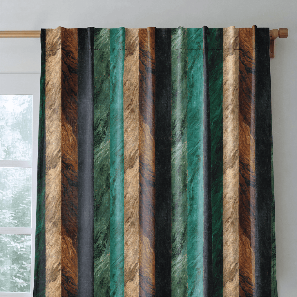 Emerald Grain - Curtain Panel - The Drapery