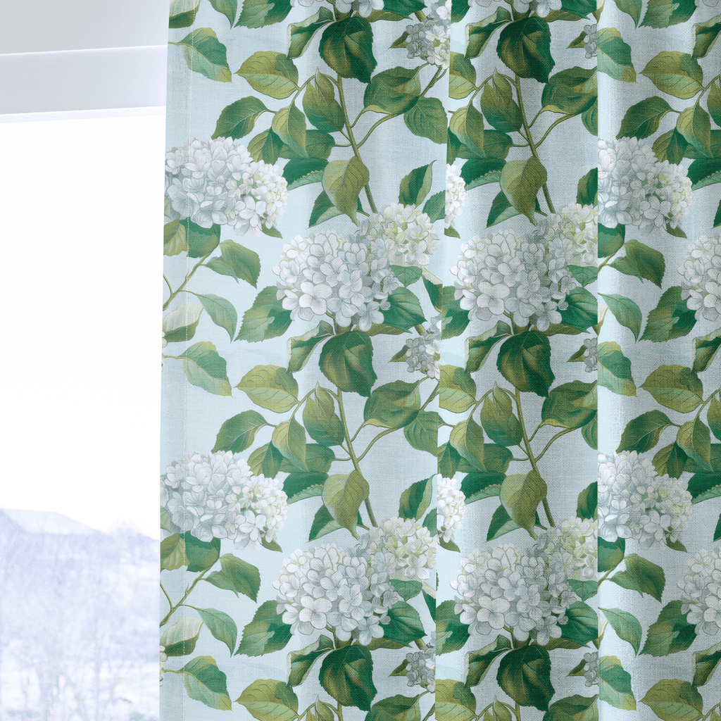 Emma Hydrangea - Curtain Panel - The Drapery