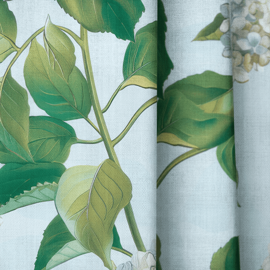 Emma Hydrangea - Curtain Panel - The Drapery