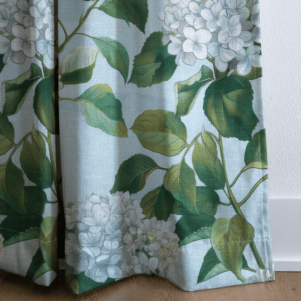 Emma Hydrangea - Curtain Panel - The Drapery