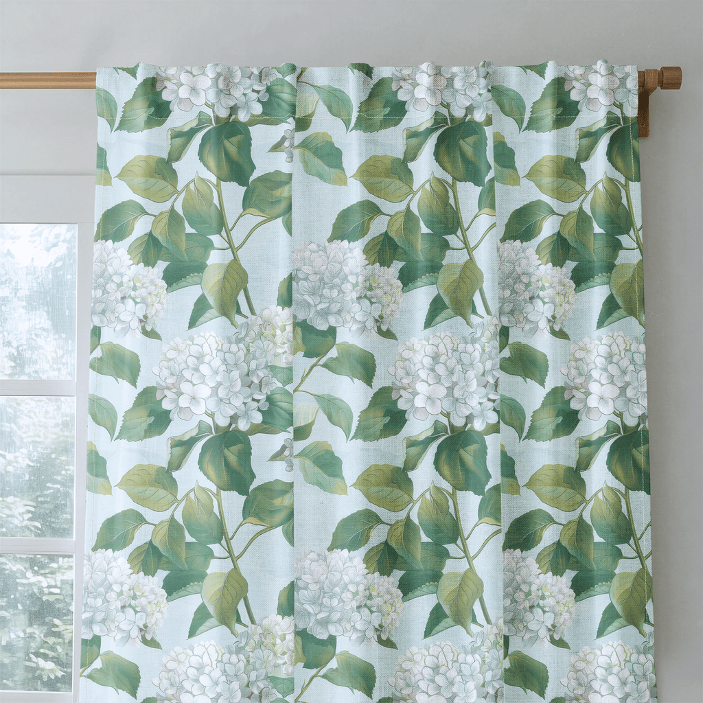 Emma Hydrangea - Curtain Panel - The Drapery