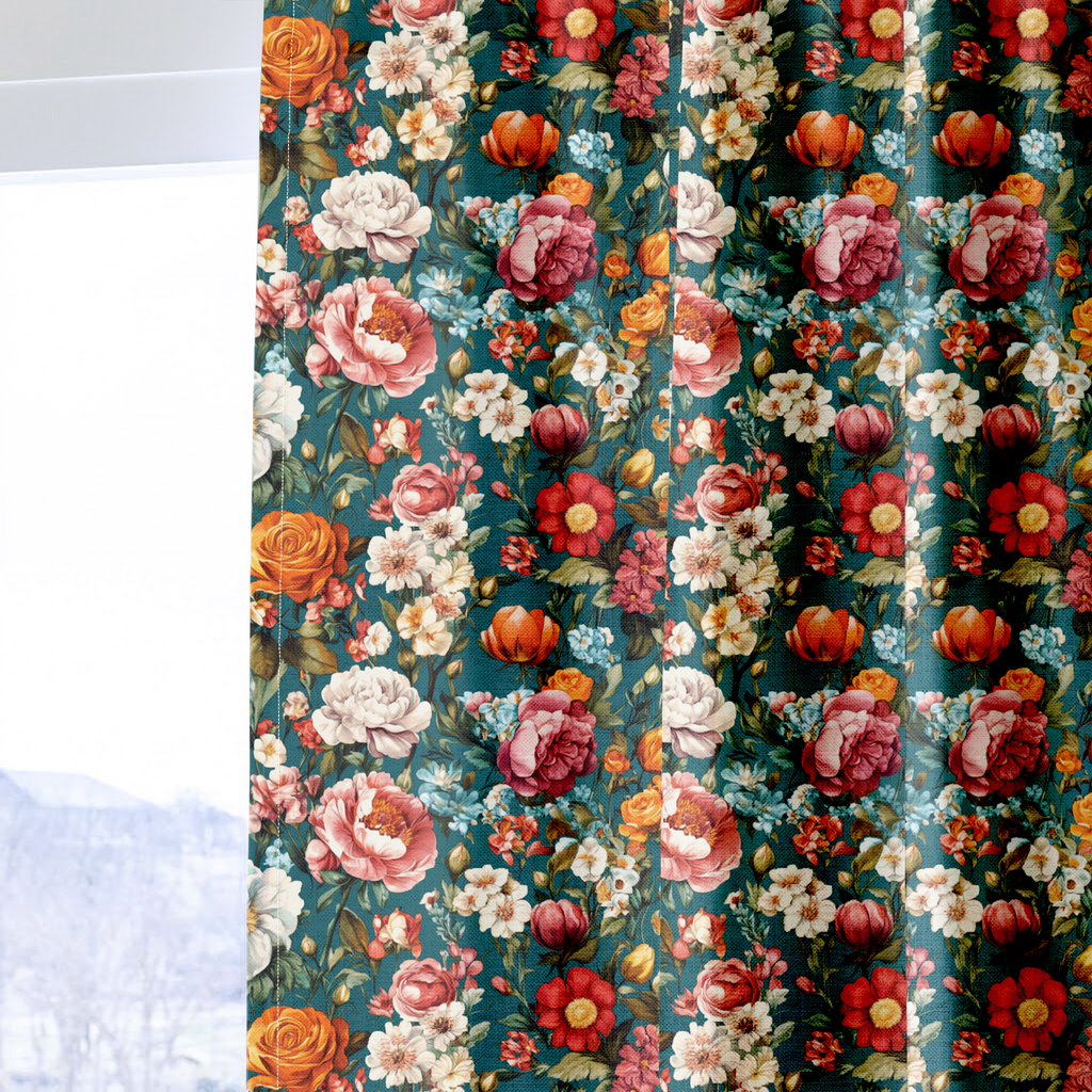 Ender Floral - Curtain Panel - The Drapery