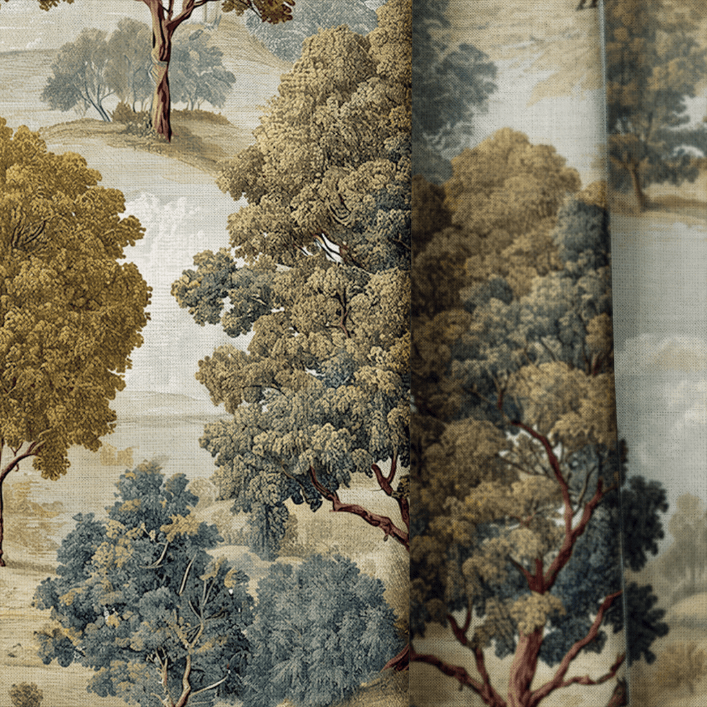 Equestrian Fields - Curtain Panel - The Drapery