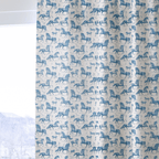 Equestrian Toile - Curtain Panel - The Drapery