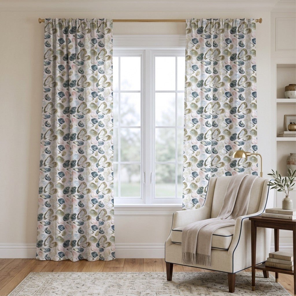 Evander Oysters - Curtain Panel - The Drapery
