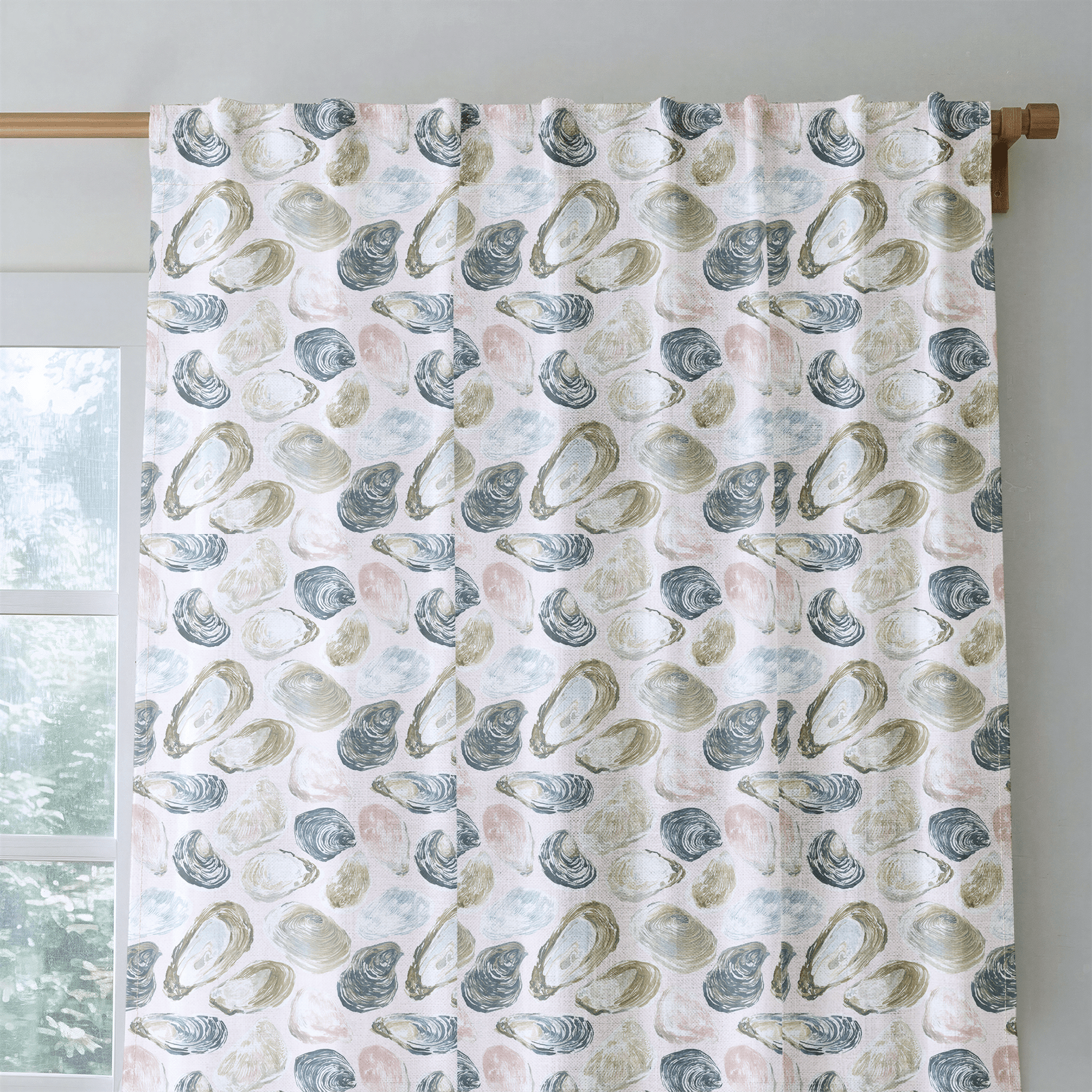 Evander Oysters - Curtain Panel - The Drapery
