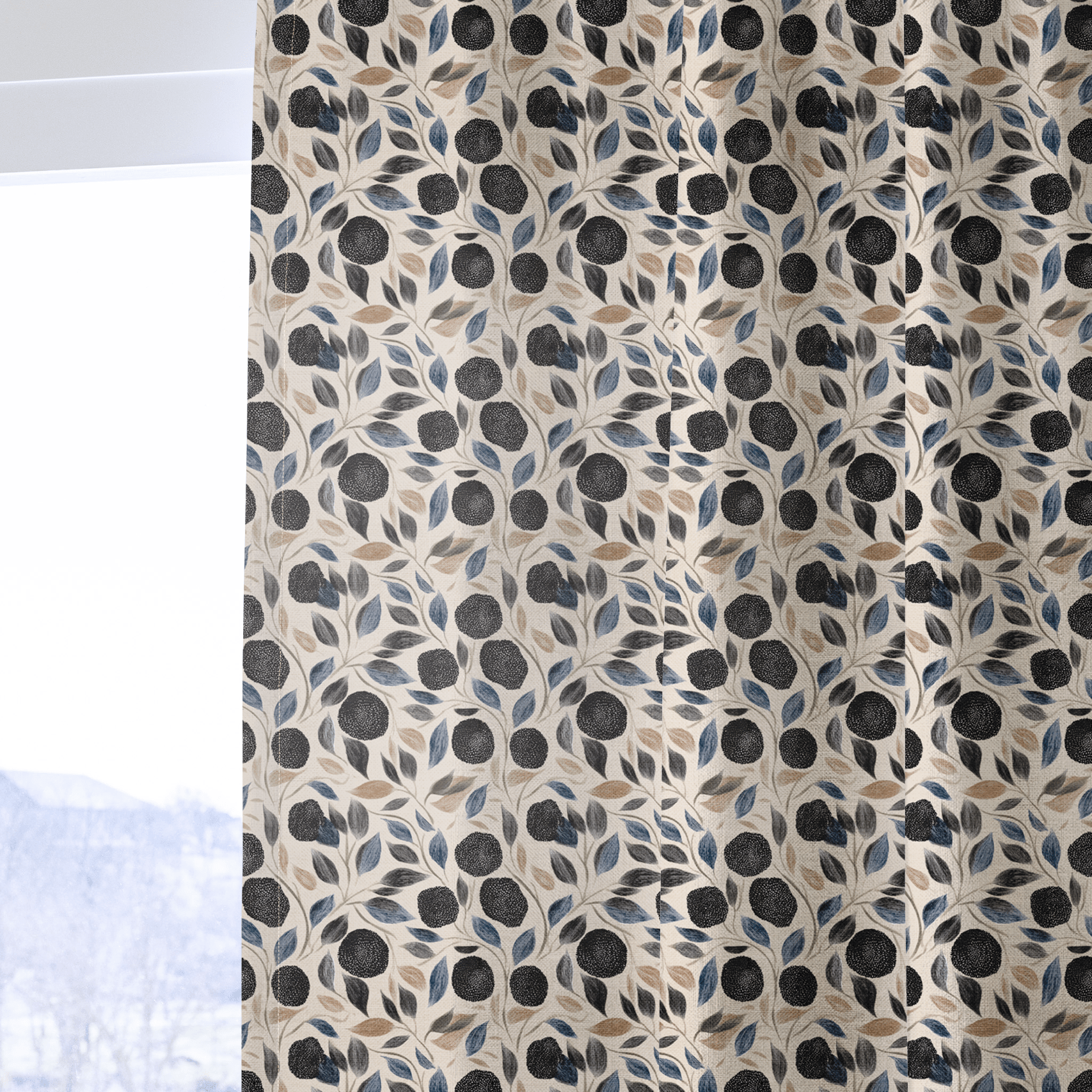 Evangeline Bloom - Curtain Panel - The Drapery
