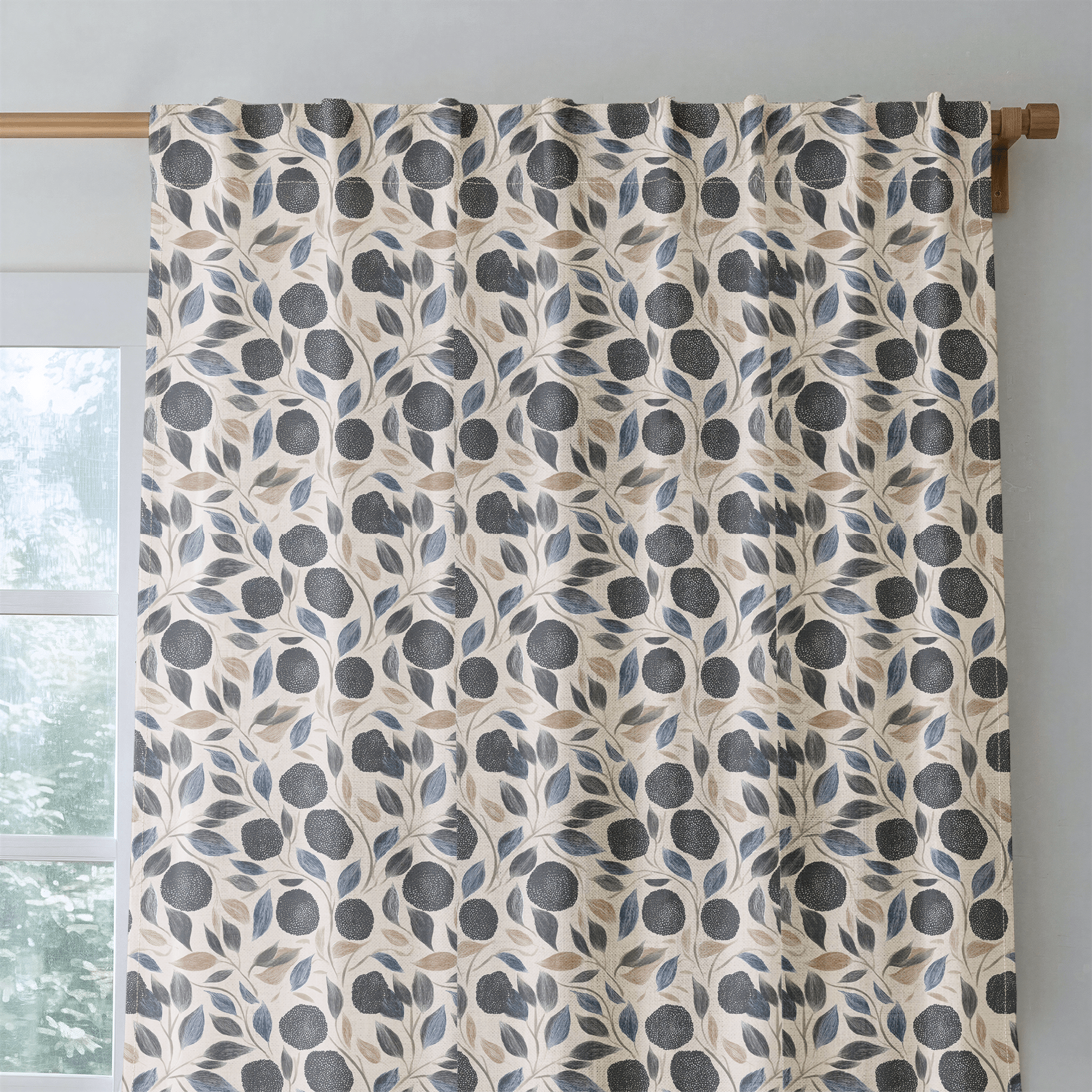 Evangeline Bloom - Curtain Panel - The Drapery