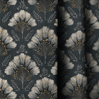 Evening Bloom - Curtain Panel - The Drapery