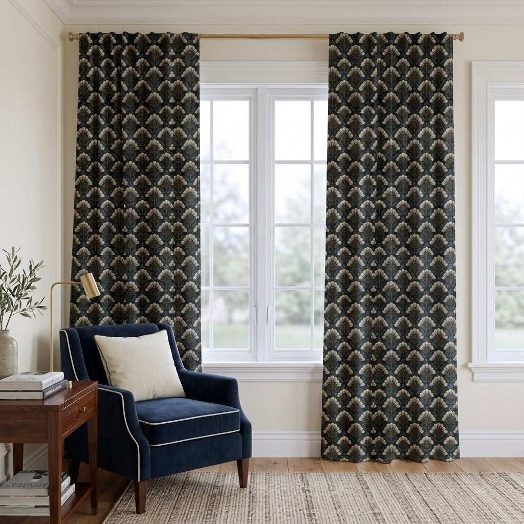 Evening Bloom - Curtain Panel - The Drapery