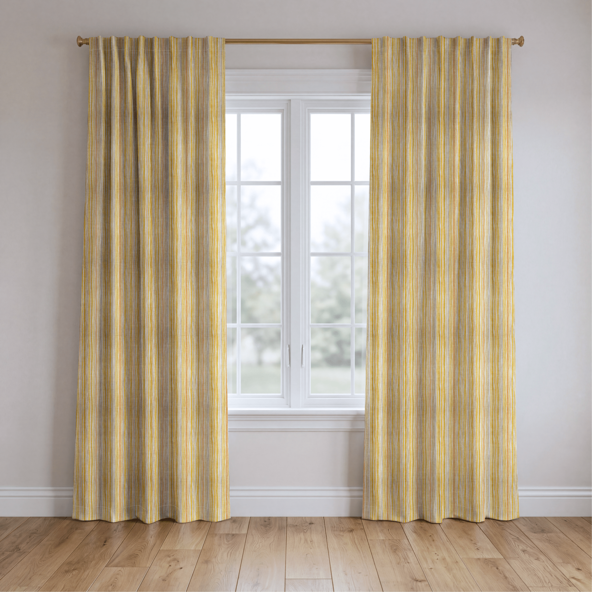 Everett Stripes - Curtain Panel - The Drapery