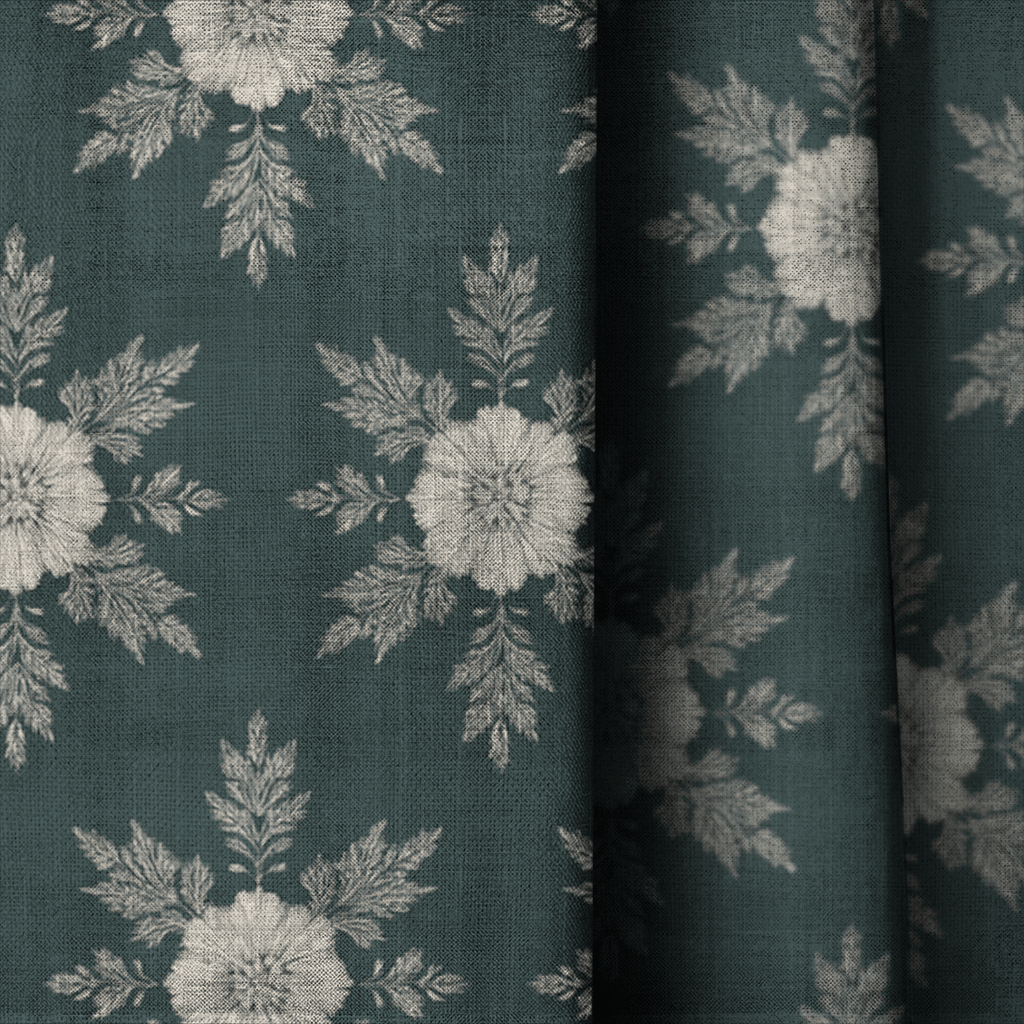 Evergreen Halo - Curtain Panel - The Drapery