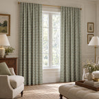Evergreen Medallion Stripe - Curtain Panel - The Drapery
