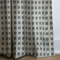 Evergreen Medallion Stripe - Curtain Panel - The Drapery