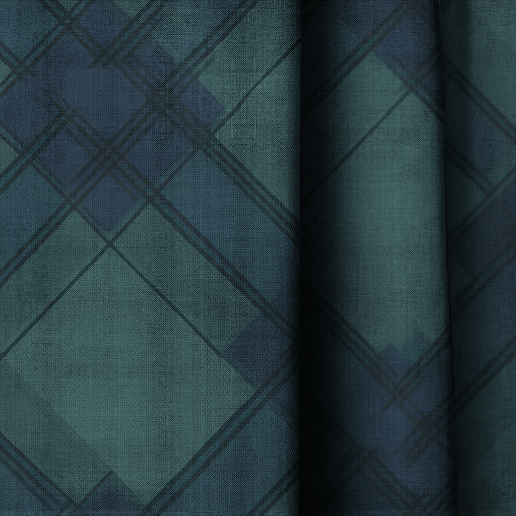 Evergreen Plaid - Curtain Panel - The Drapery