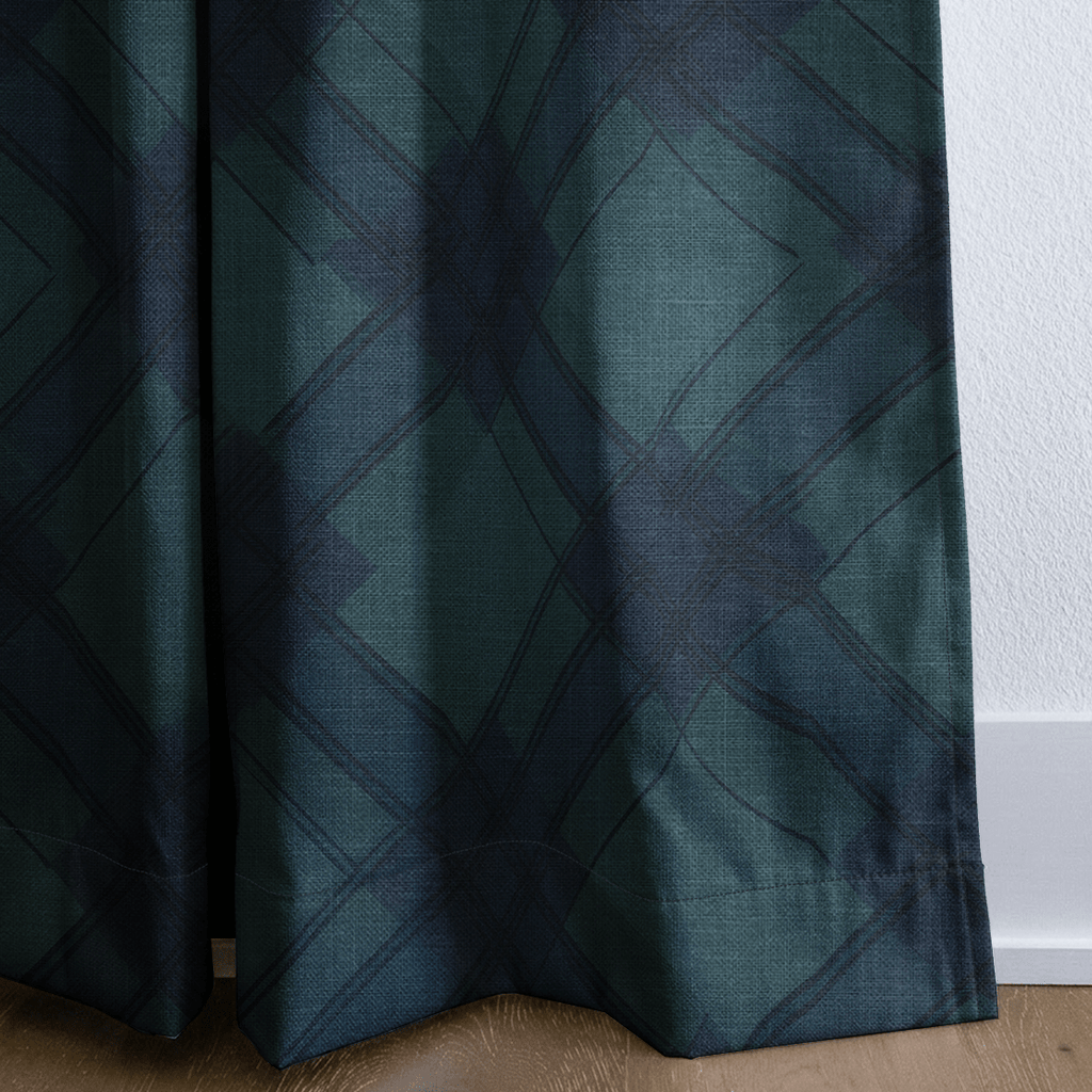 Evergreen Plaid - Curtain Panel - The Drapery