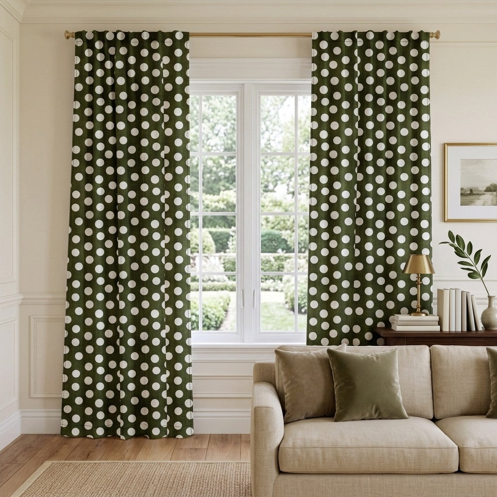 Charlotte Olive - Curtain Panel - Classic Living Room