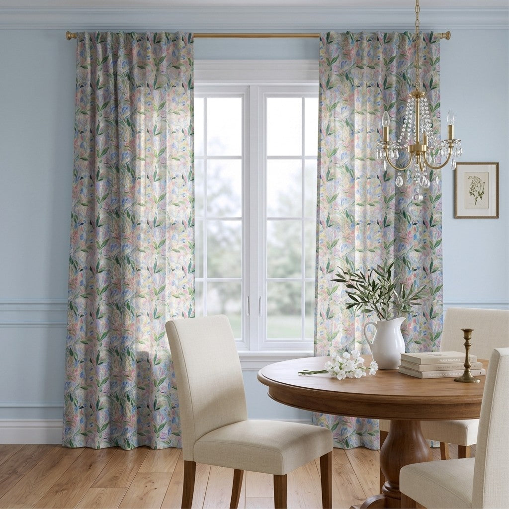 Wildflower Hill - Curtain Panel - Breakfast Nook