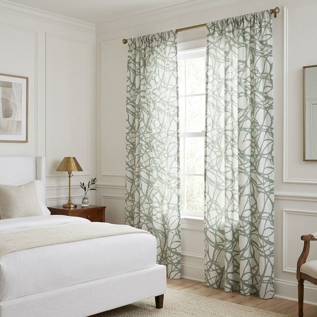 Faircrest Sketch - Curtain Panel - The Drapery