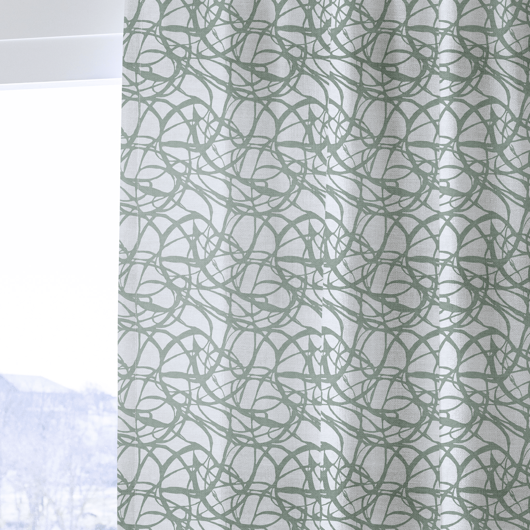 Faircrest Sketch - Curtain Panel - The Drapery