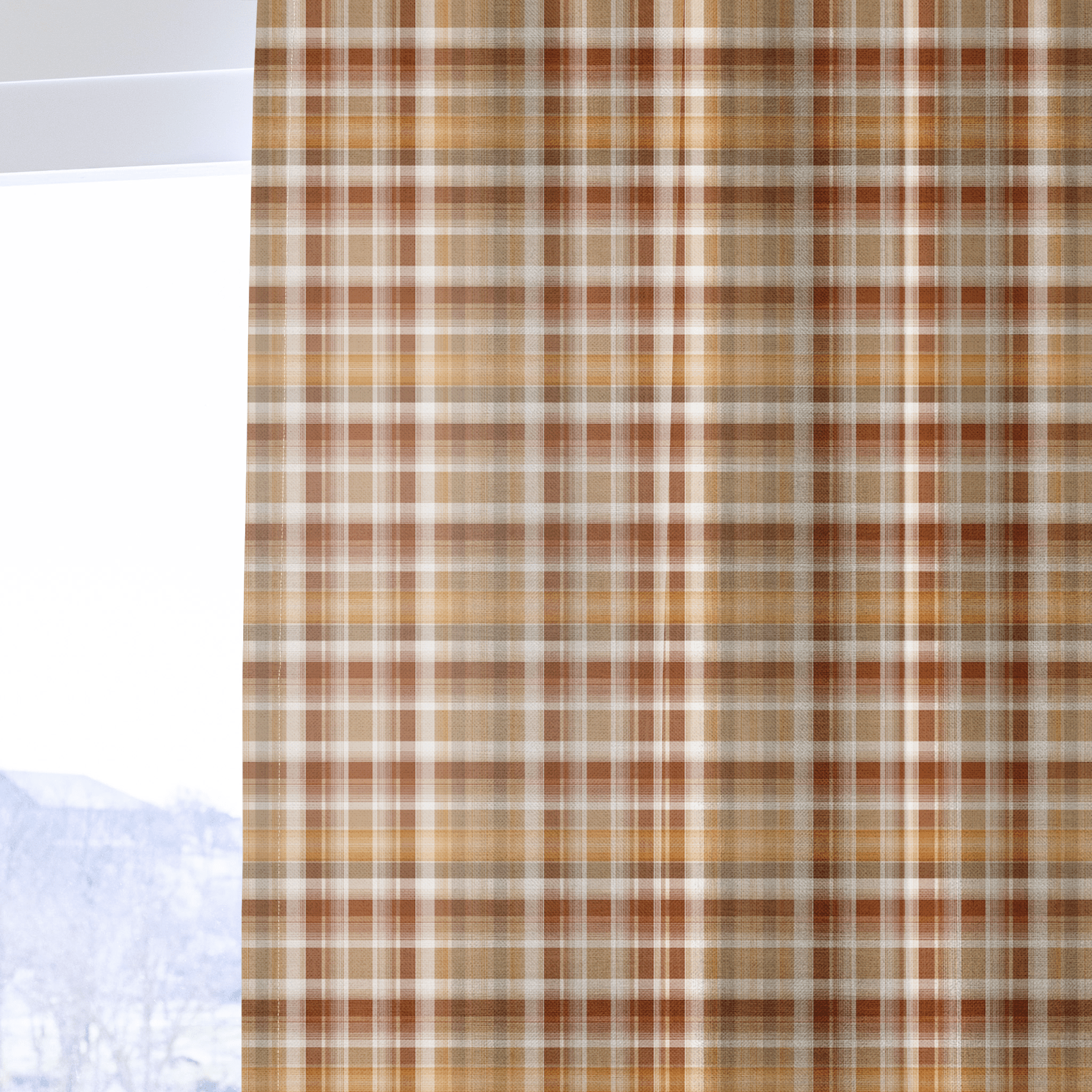 Falltime Plaid - Curtain Panel - The Drapery