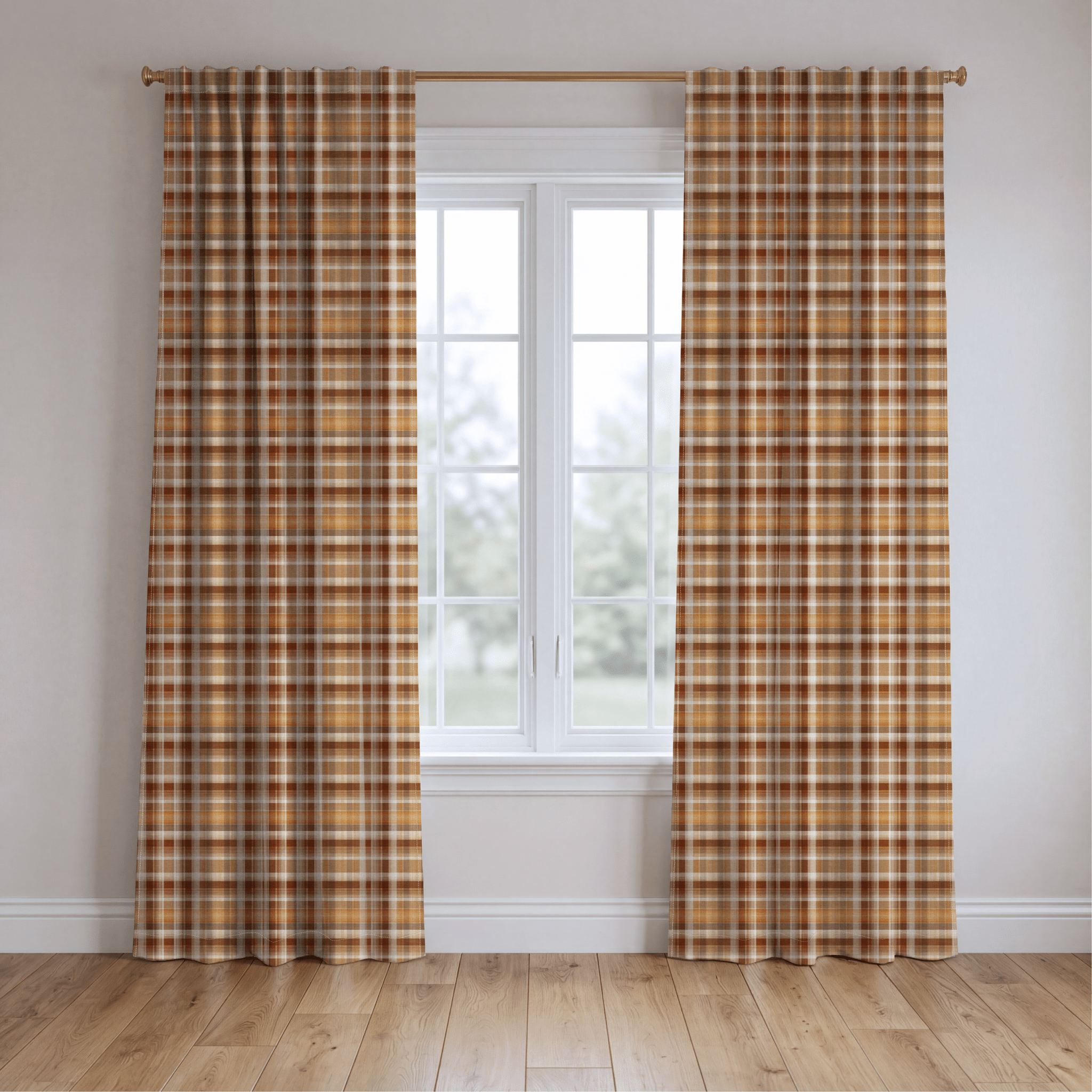 Falltime Plaid - Curtain Panel - The Drapery