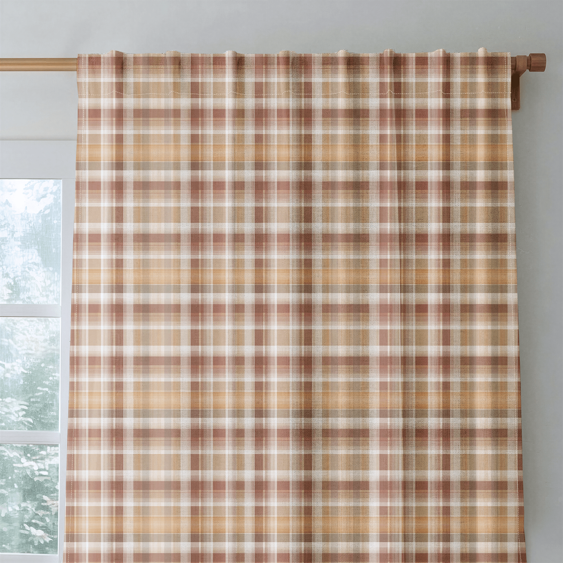 Falltime Plaid - Curtain Panel - The Drapery
