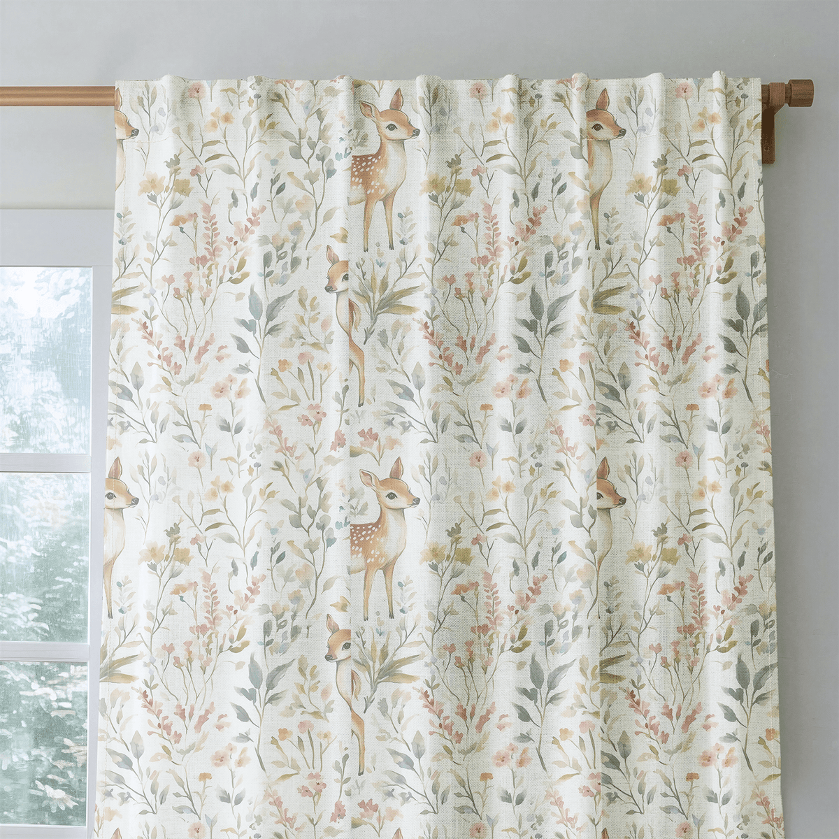 Fawn Meadow - Curtain Panel - The Drapery
