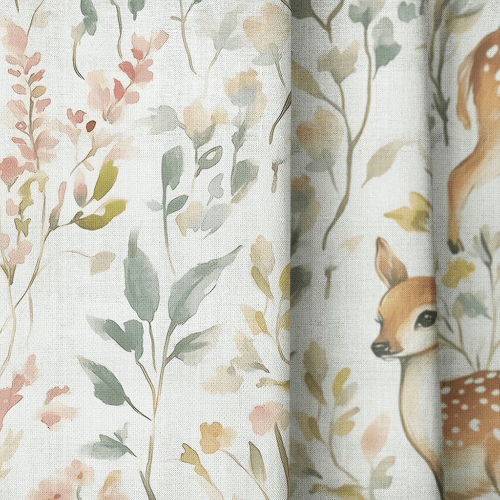 Fawn Meadow - Curtain Panel - The Drapery