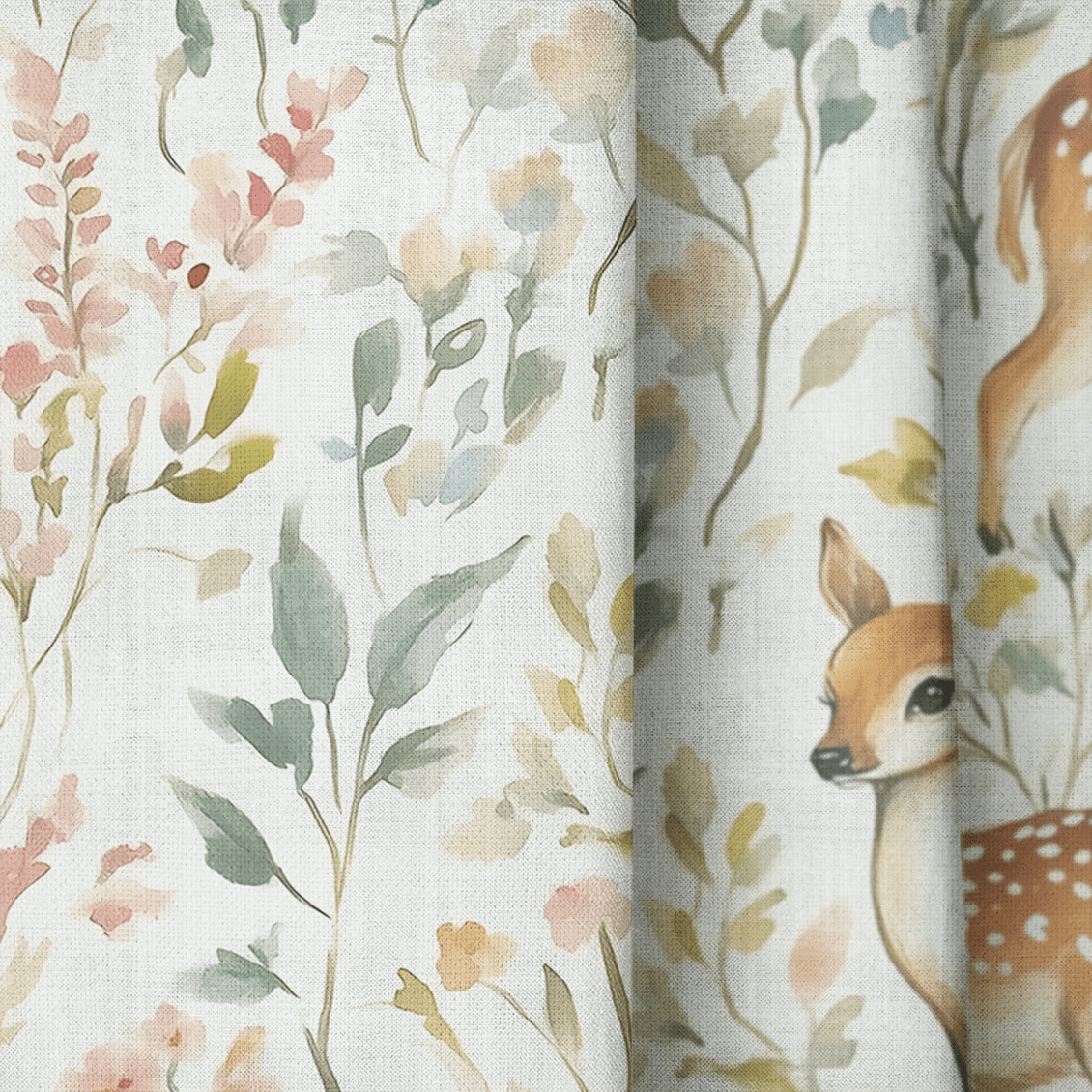 Fawn Meadow - Curtain Panel - The Drapery