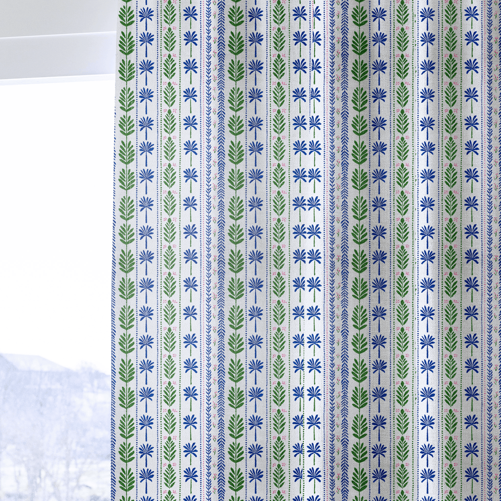 Fenway Palm - Curtain Panel - The Drapery