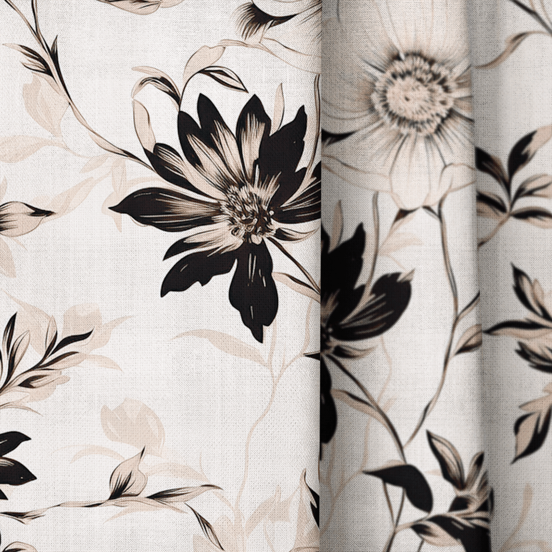 Fiona Floral - Curtain Panel - The Drapery