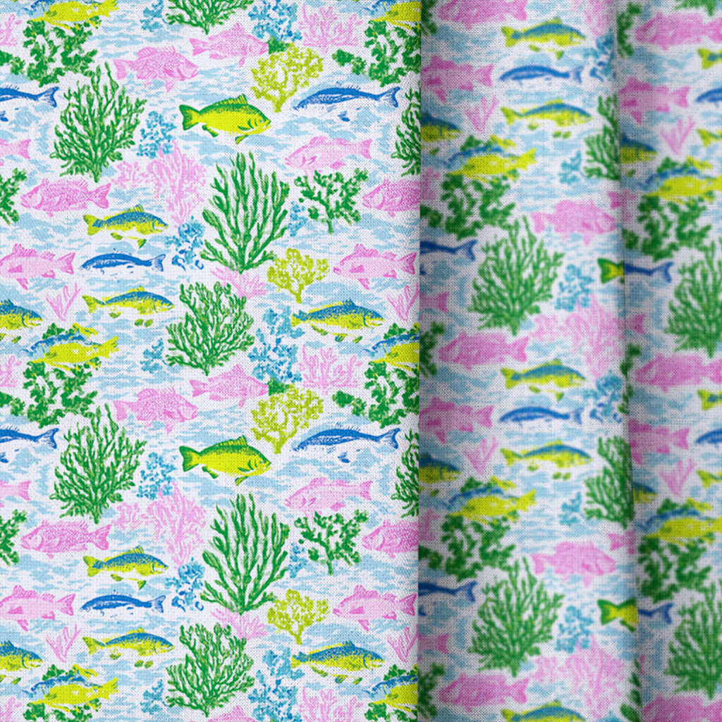 Fishy in the Sea - Curtain Panel - The Drapery