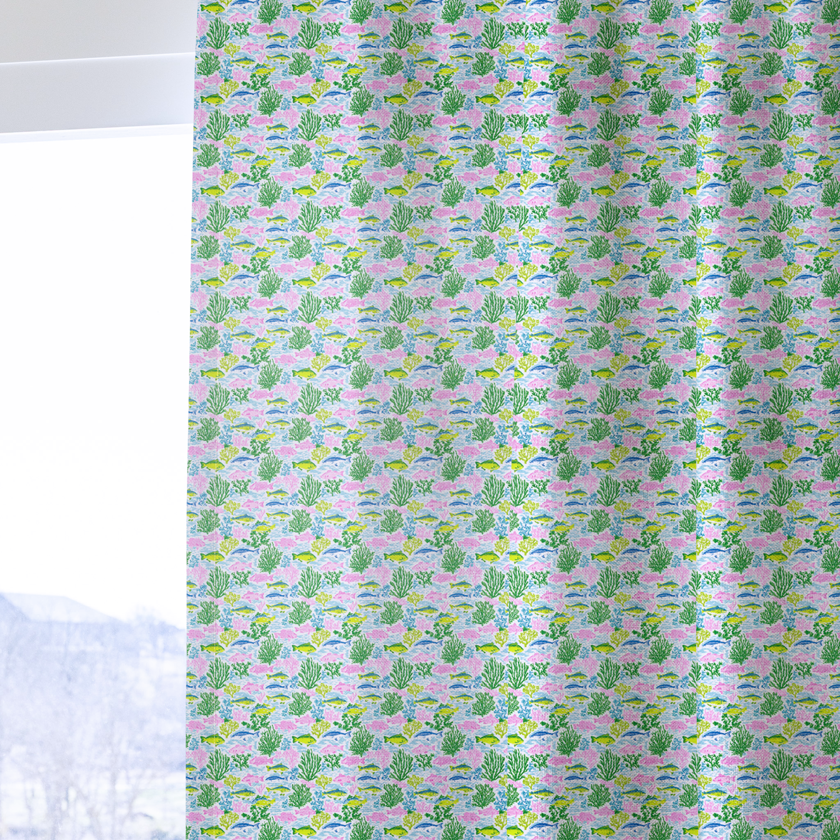 Fishy in the Sea - Curtain Panel - The Drapery