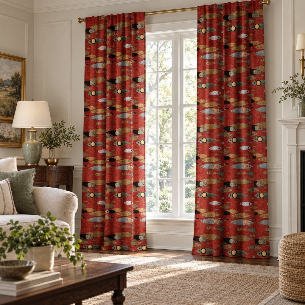 Floating - Curtain Panel - The Drapery