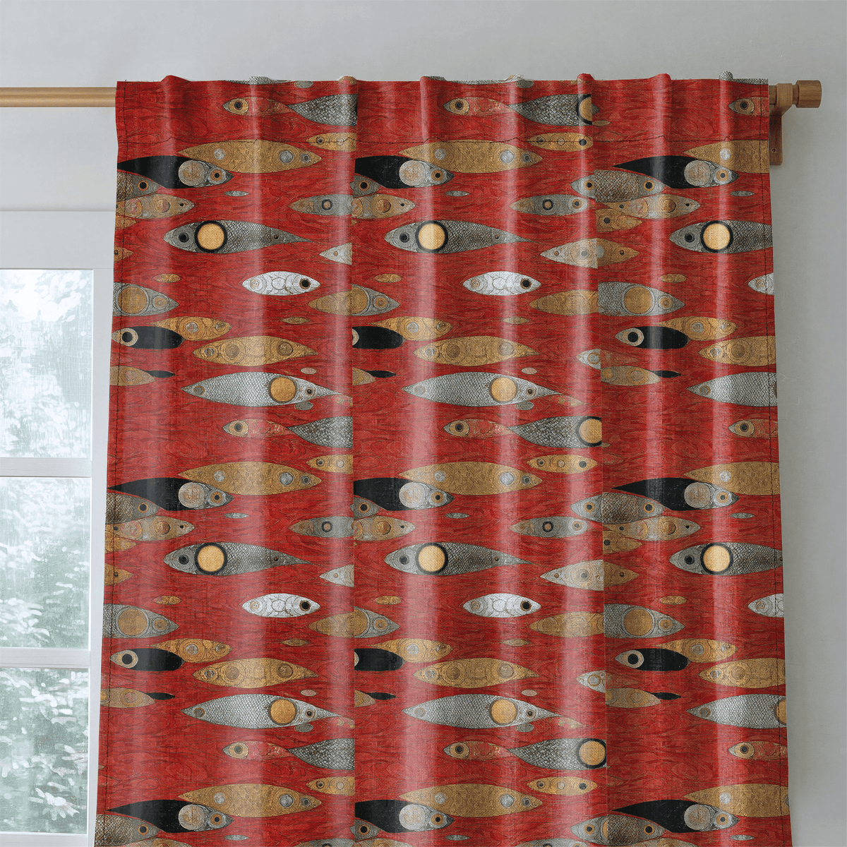 Floating - Curtain Panel - The Drapery