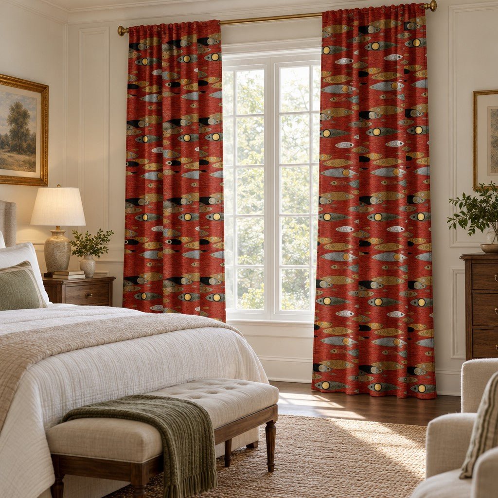 Floating - Curtain Panel - The Drapery