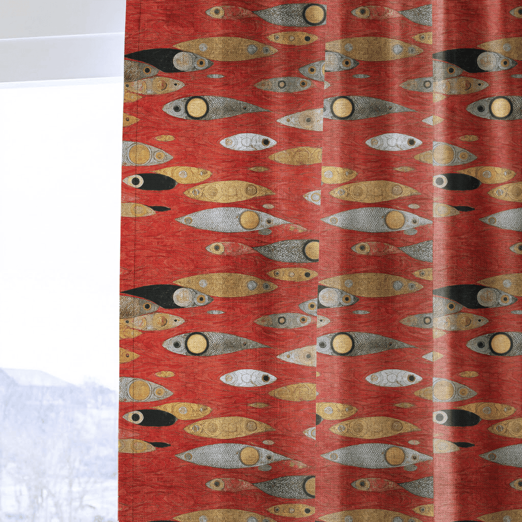 Floating - Curtain Panel - The Drapery