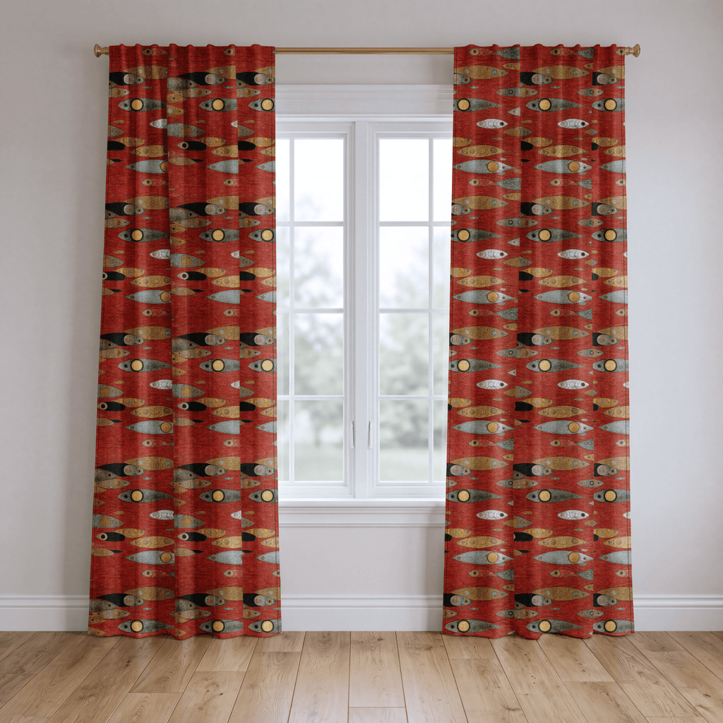 Floating - Curtain Panel - The Drapery