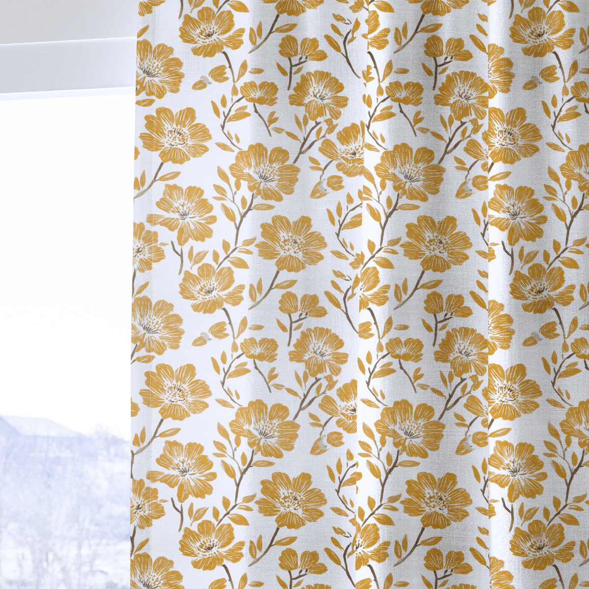 Flor del Campo - Curtain Panel - The Drapery