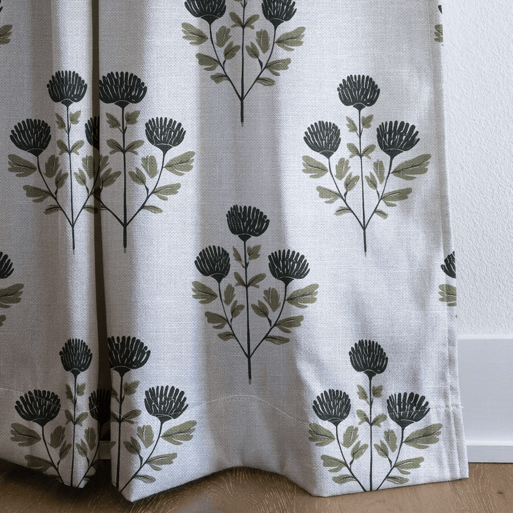 Flora Folk - Curtain Panel - The Drapery