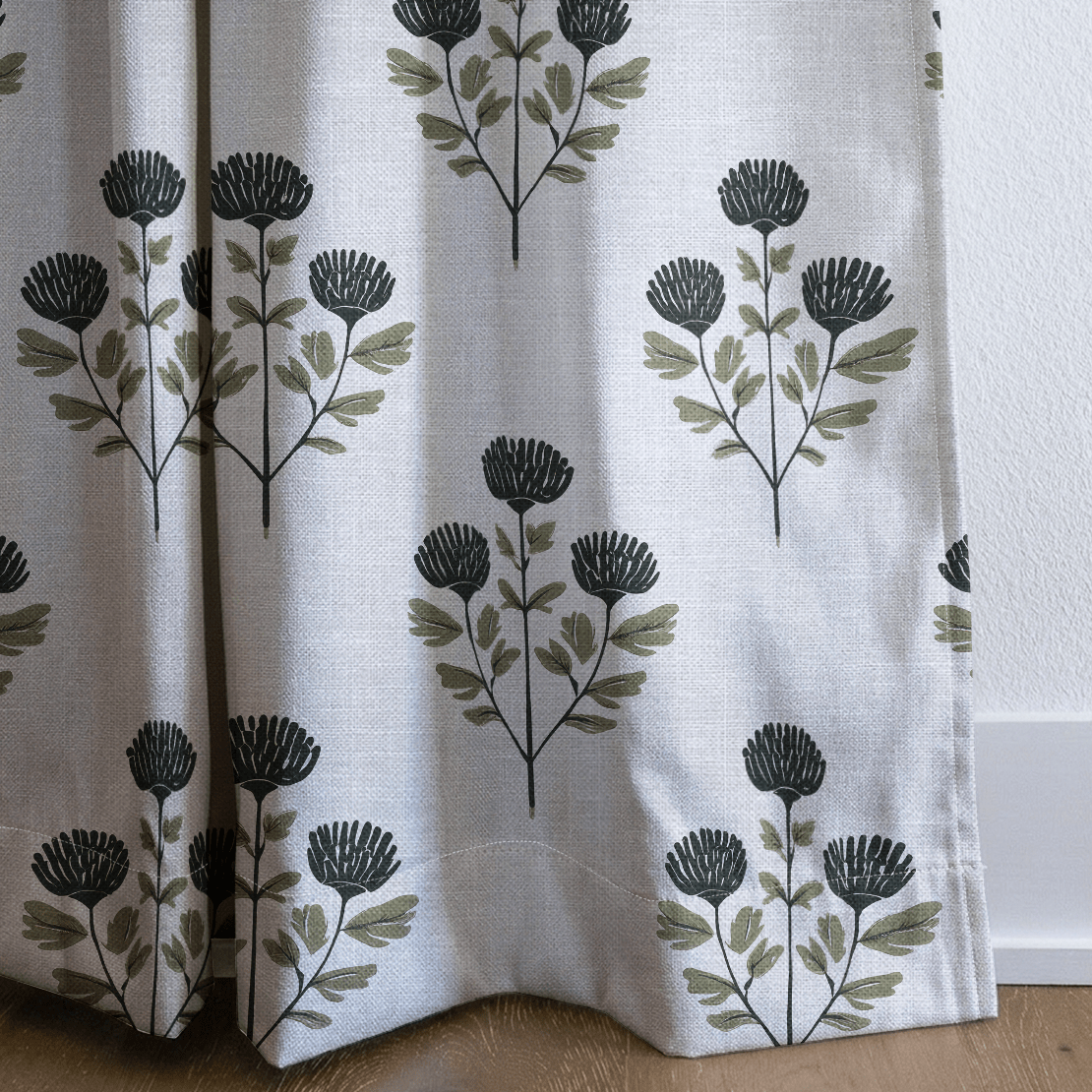 Flora Folk - Curtain Panel - The Drapery